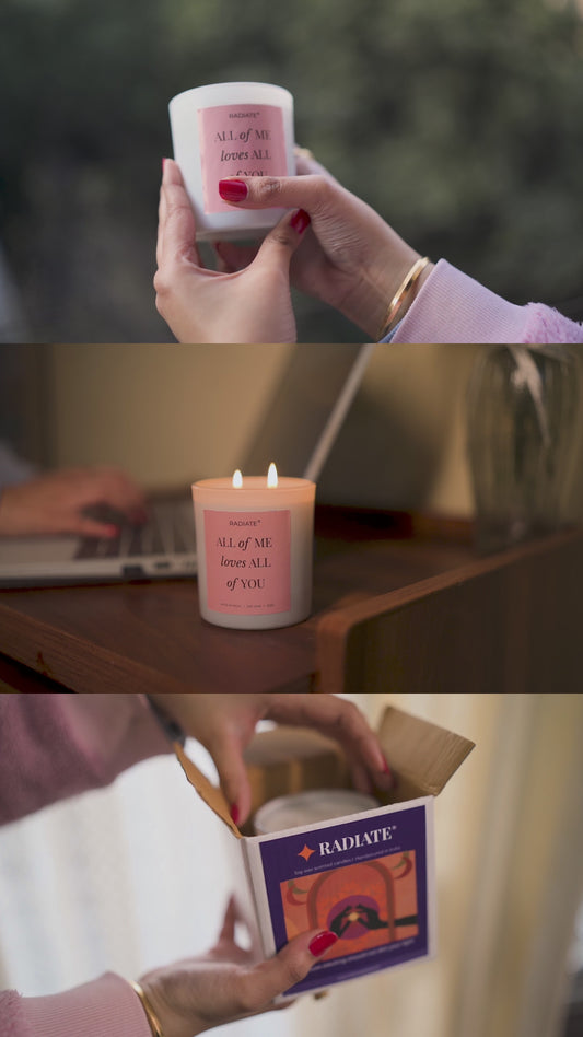 All of me scented candle product video