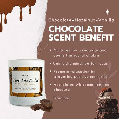 Chocolate fudge & Vanilla Soy Wax Scented Candle